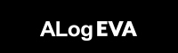 ALog EVA ロゴ（白）