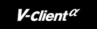 V-Client α ロゴ（白）